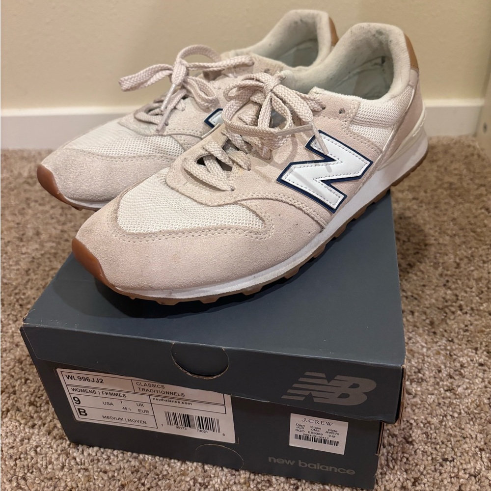Women’s New Balance 996 - Cream Tan Gold - JCrew